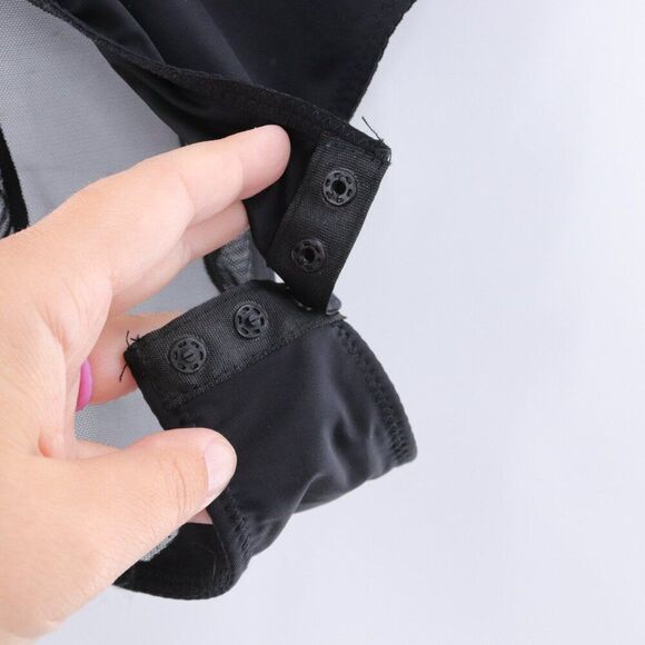 Prima Valentina | Black Lace Teddy Lingerie Bodysuit XL - Picture 4 of 8